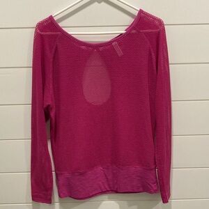 Soybu Fuchsia Mesh Blouse